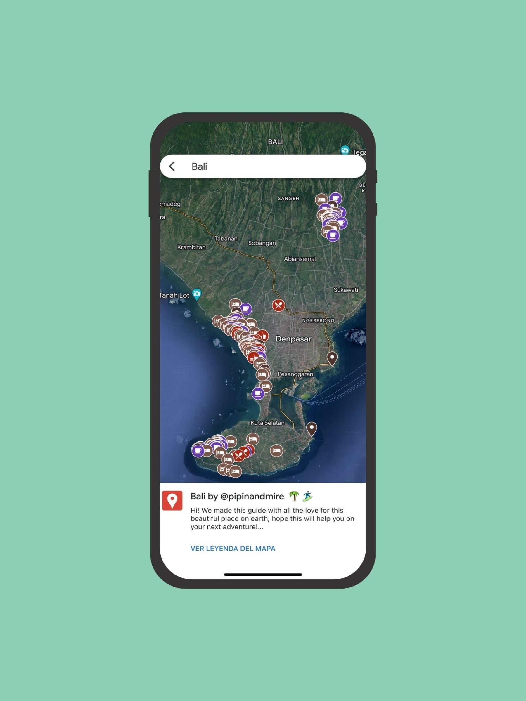 Pi Pin Map Bali Map - Pipin & Mire – Pipin & Mire - Travel Guides