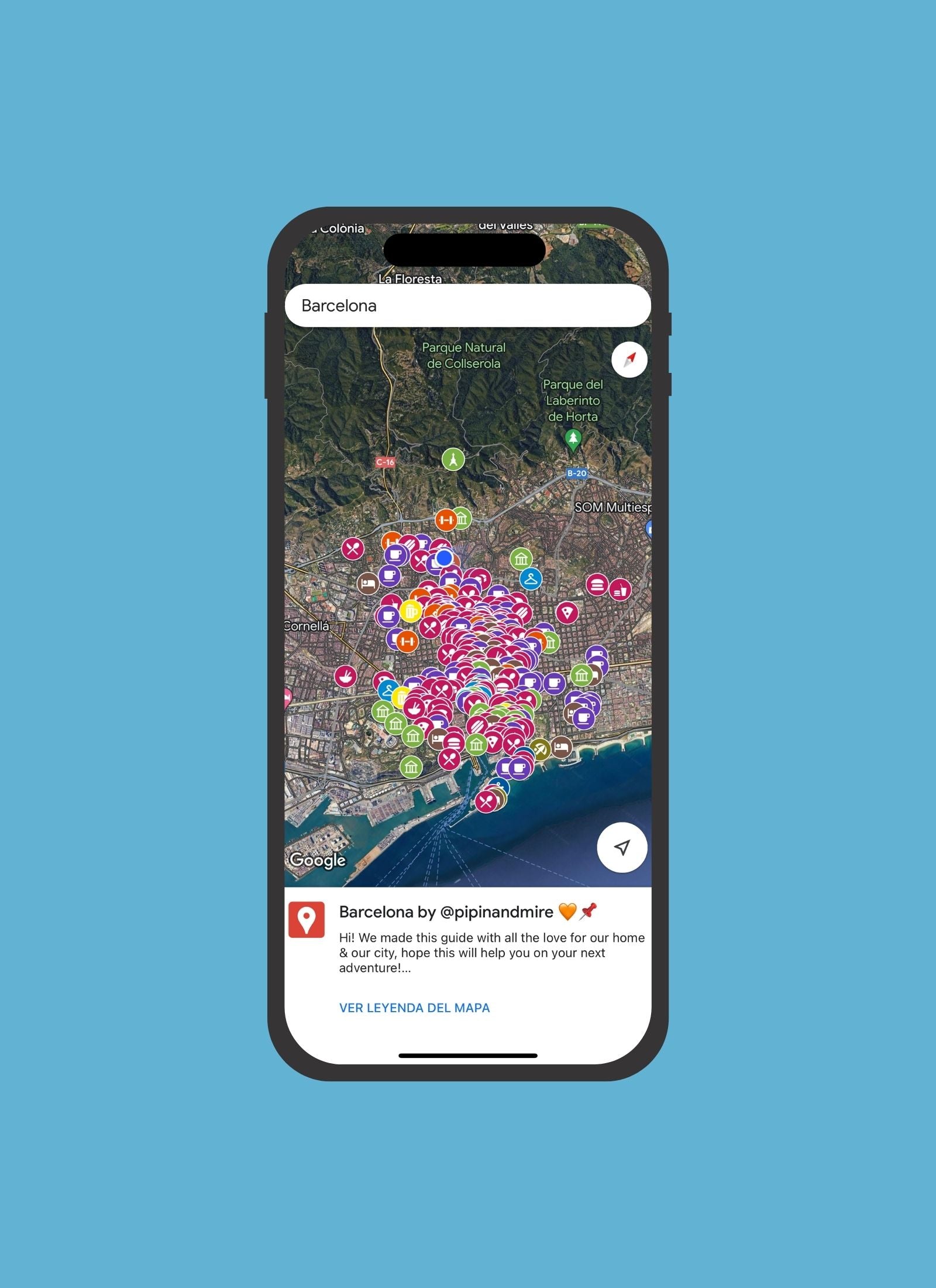 Pi Pin Map Barcelona Map - Pipin & Mire – Pipin & Mire - Travel Guides
