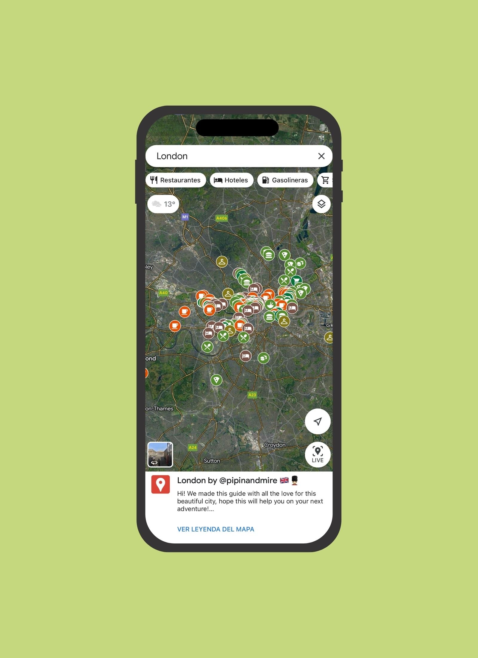 Pi Pin Map Map of London - Pipin & Mire – Pipin & Mire - Travel Guides