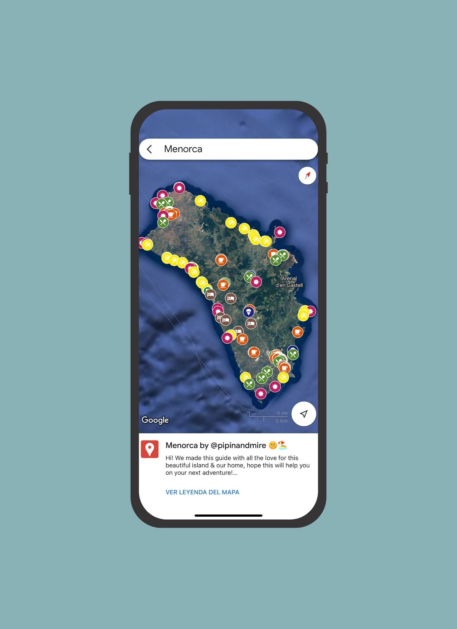 Pi Pin Map Map of Menorca - Pipin & Mire – Pipin & Mire - Travel Guides